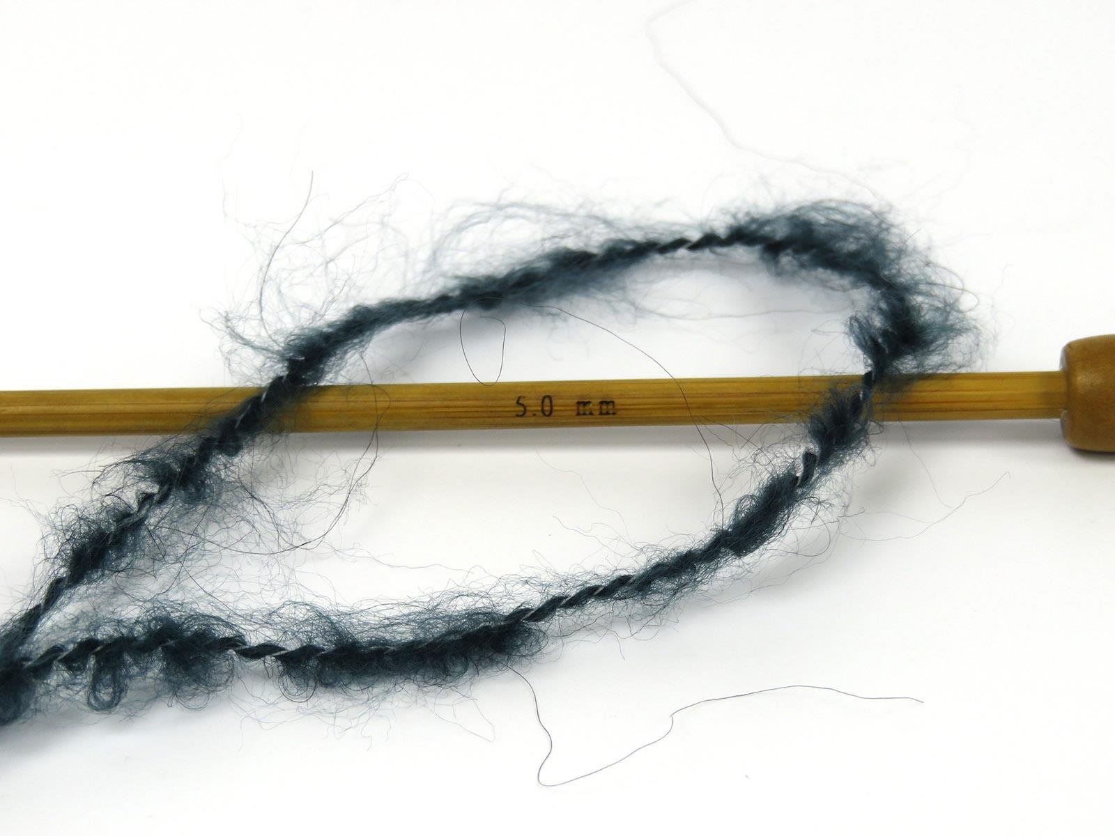 Bella Mohair White, Grey Shades, Dark Teal