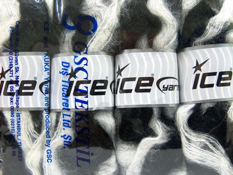 Bermuda Mohair Black, White