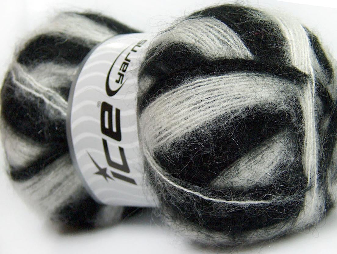 Bermuda Mohair Black, White
