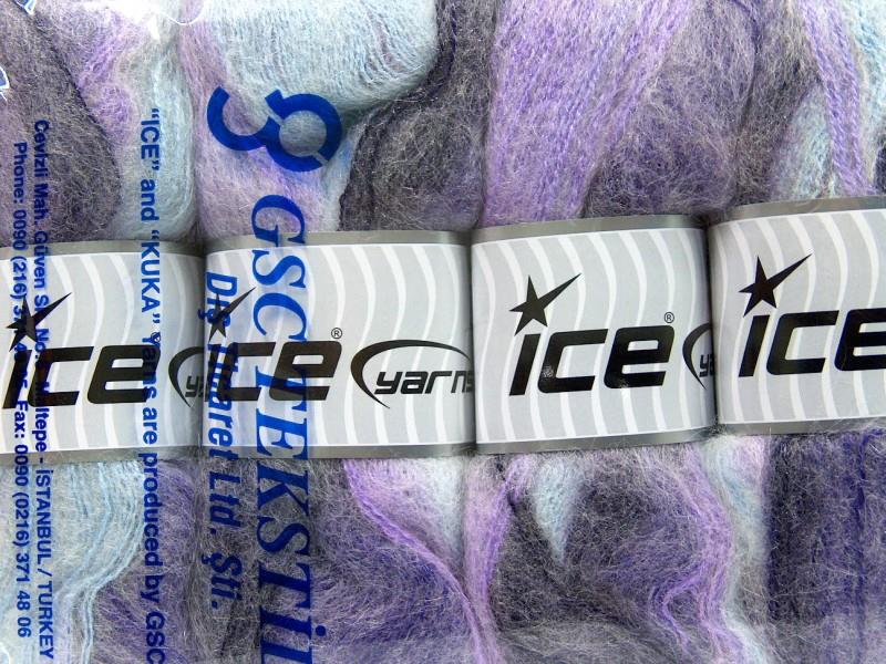 Bermuda Mohair Purple, Lilac, Maroon, Light Blue