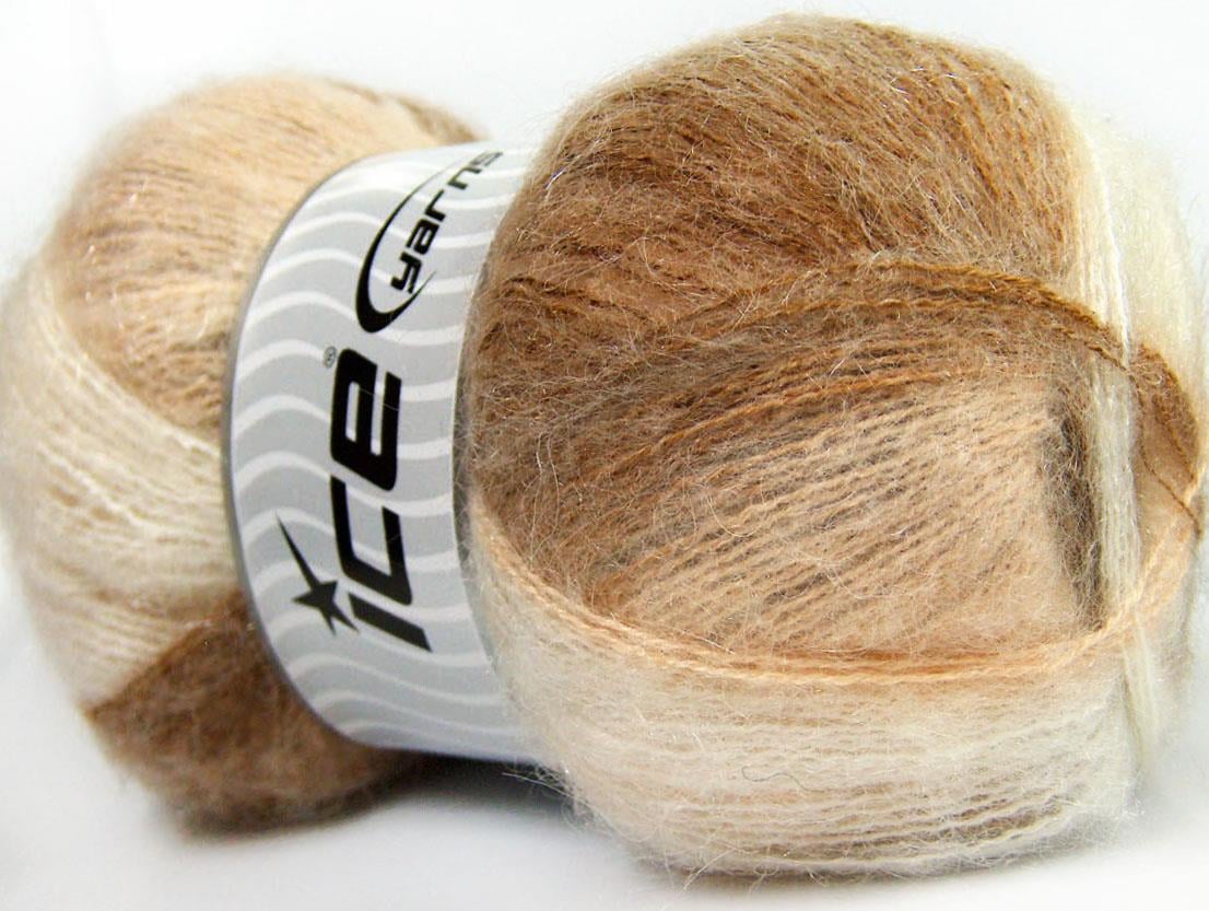 Bermuda Mohair White, Cream, Camel