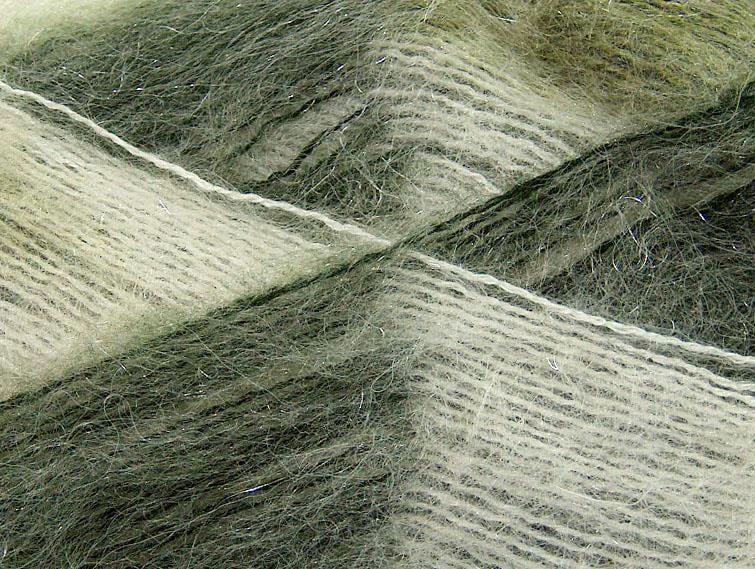 Bermuda Mohair White, Green Shades