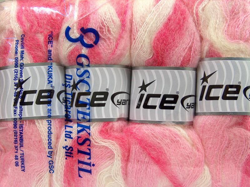 Bermuda Mohair White, Pink Shades