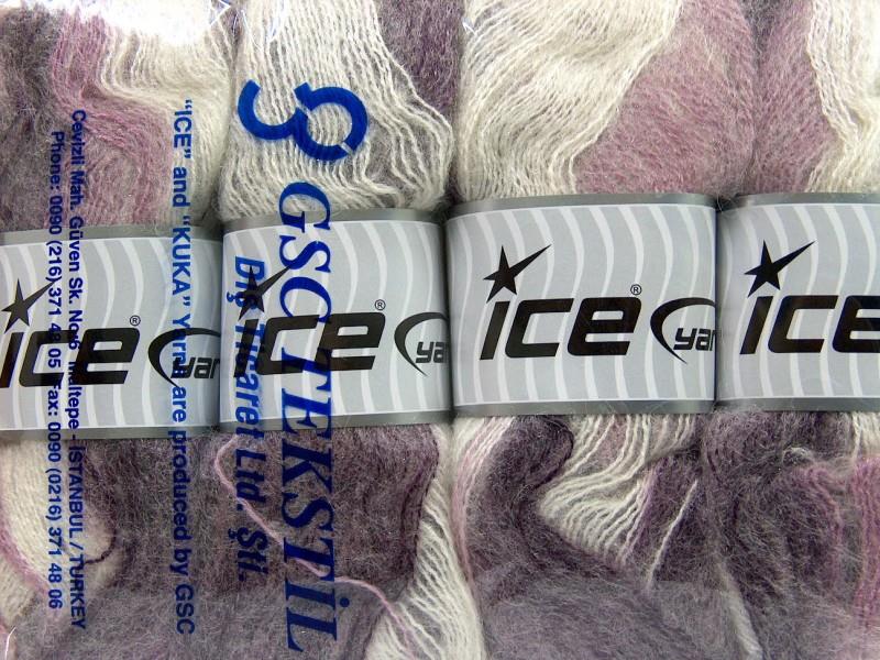 Bermuda Mohair White, Purple, Lilac
