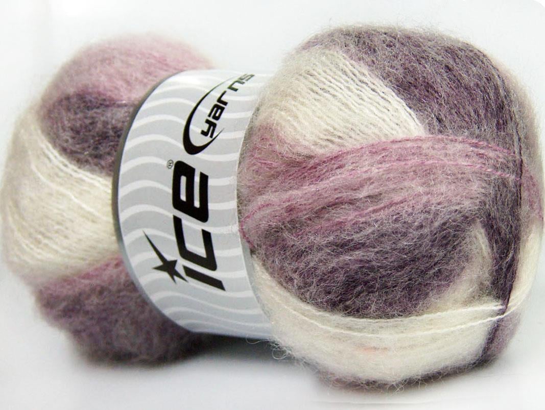 Bermuda Mohair White, Purple, Lilac