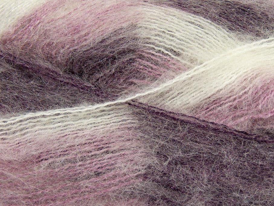Bermuda Mohair White, Purple, Lilac