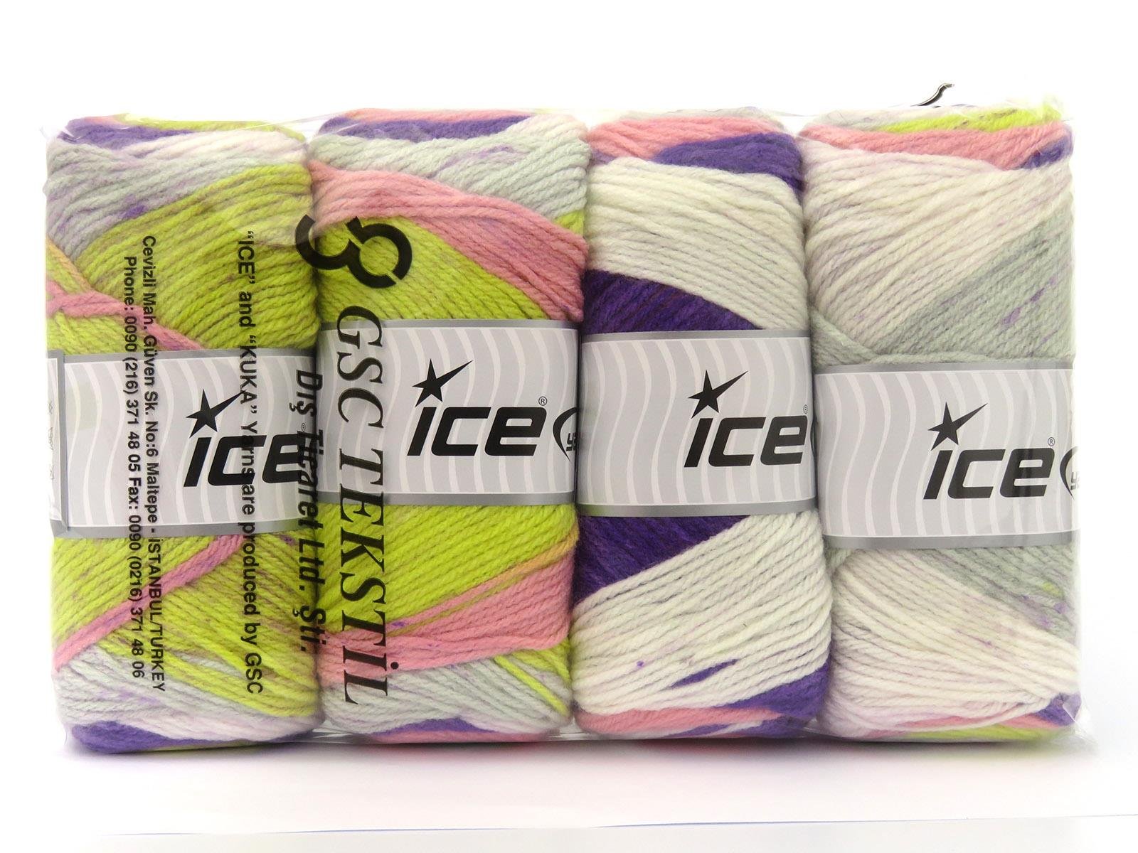 Big Bang Green, Pink, Grey, Light Cream