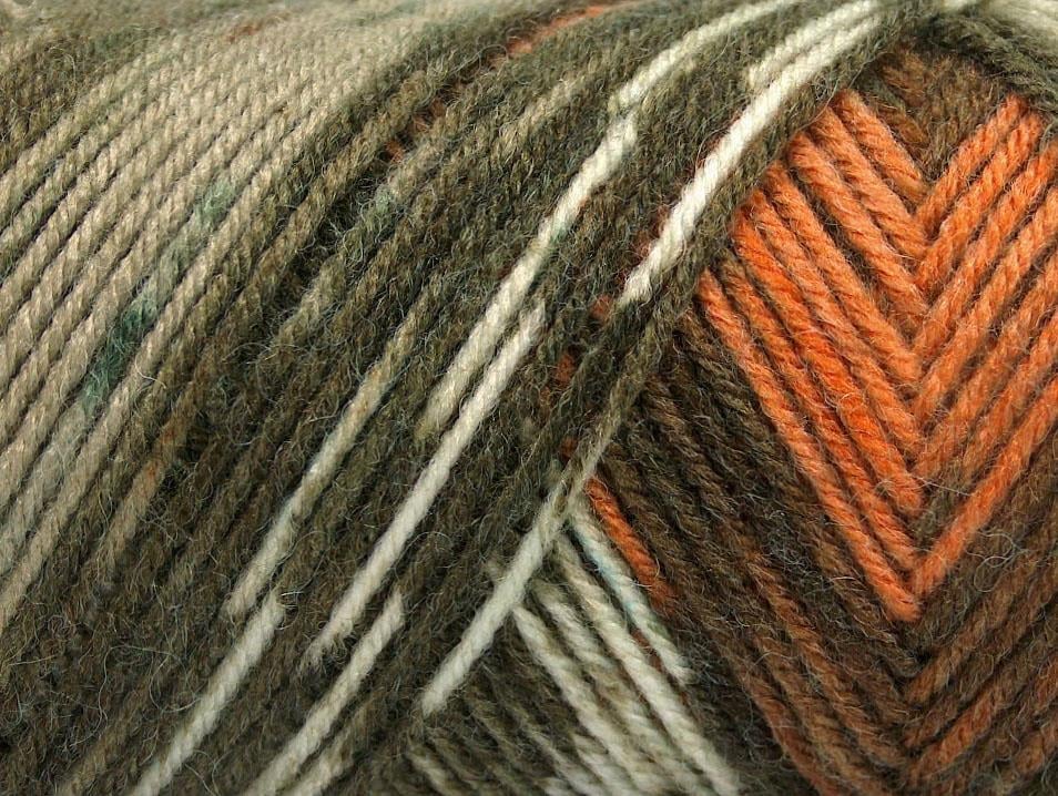 Bonito Ethnic Brown, Orange, Turquoise, Khaki Shades