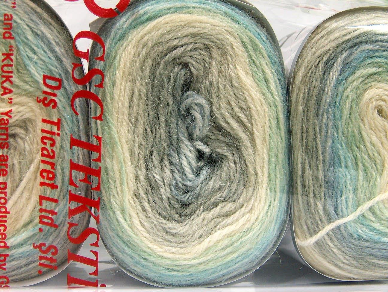 Cakes Alpaca Cream, Turquoise, Grey, Mint Green