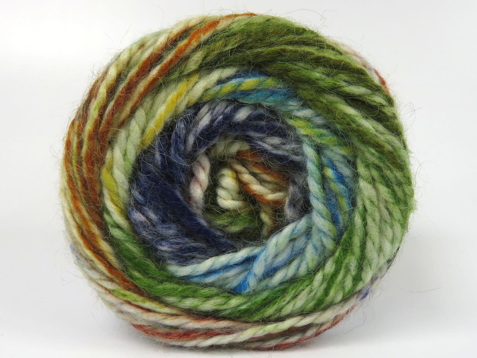 Cakes Alpine Angora Green, Turquoise, Navy, Copper, Ecru
