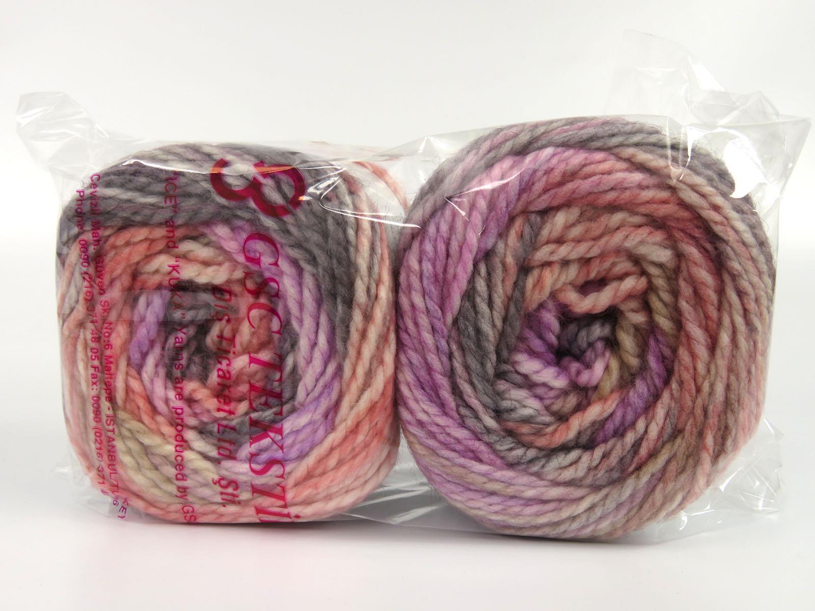 Cakes Alpine Angora Lilac, Grey, Camel, Salmon