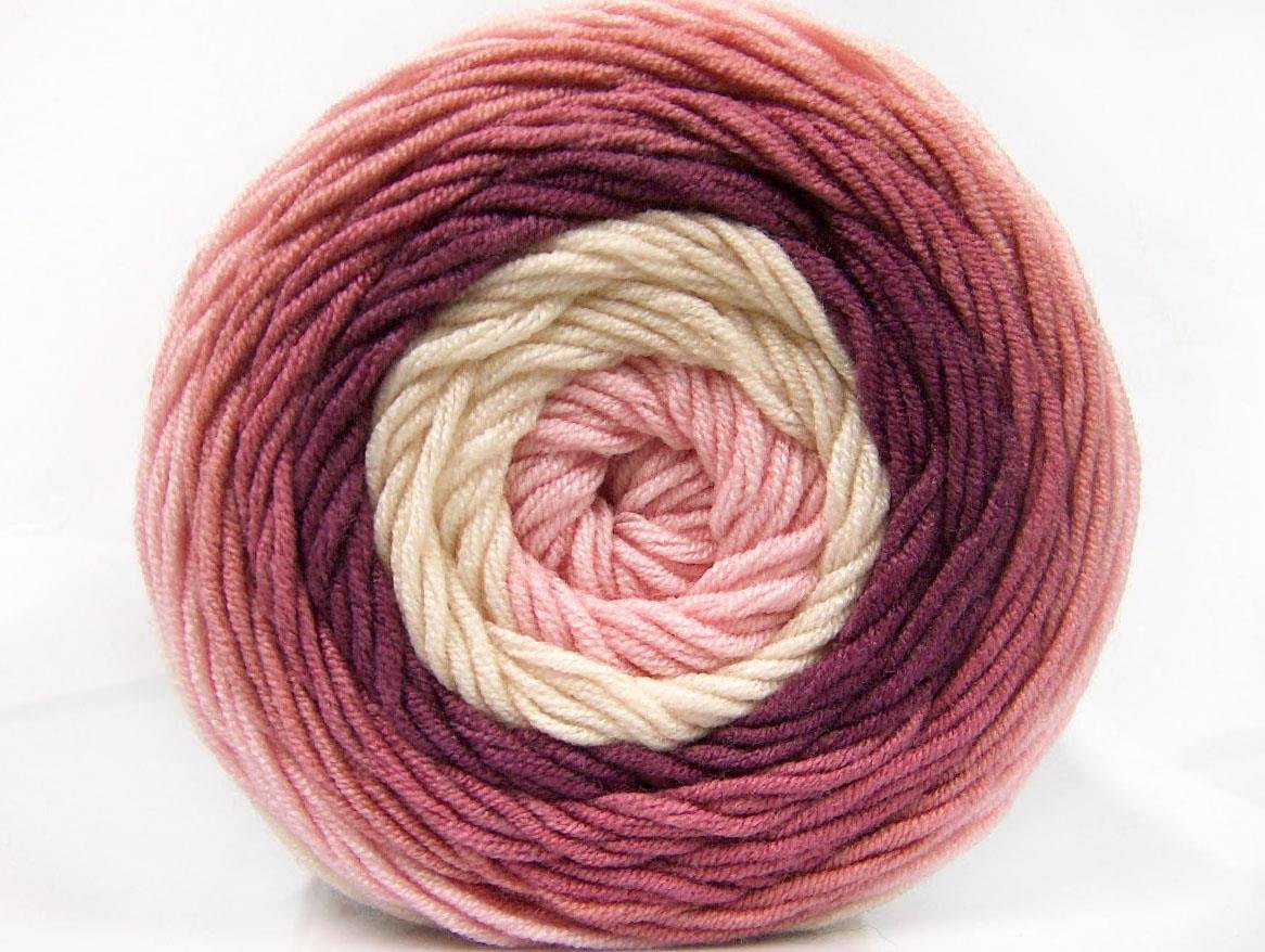 Cakes Aran Cream, Orchid, Pink Shades