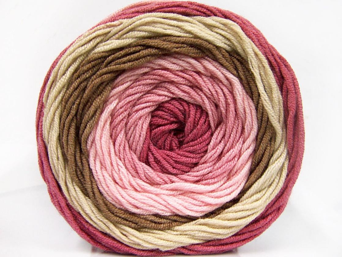 Cakes Aran Pink, Camel, Orchid, Beige