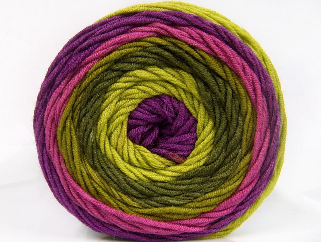 Cakes Aran Purple, Orchid, Green Shades