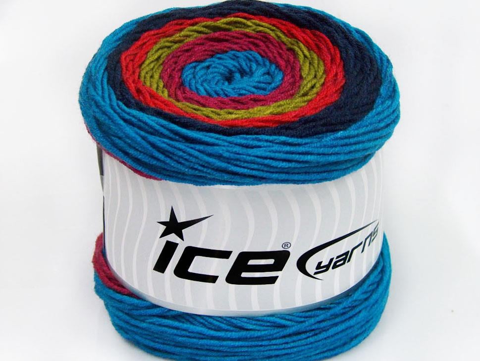 Cakes Aran Turquoise, Navy, Orchid, Salmon, Olive Green