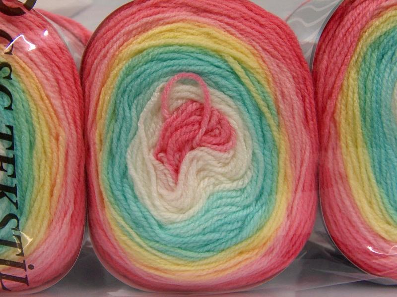 Cakes Baby Fine Pink, White, Yellow, Salmon, Mint Green