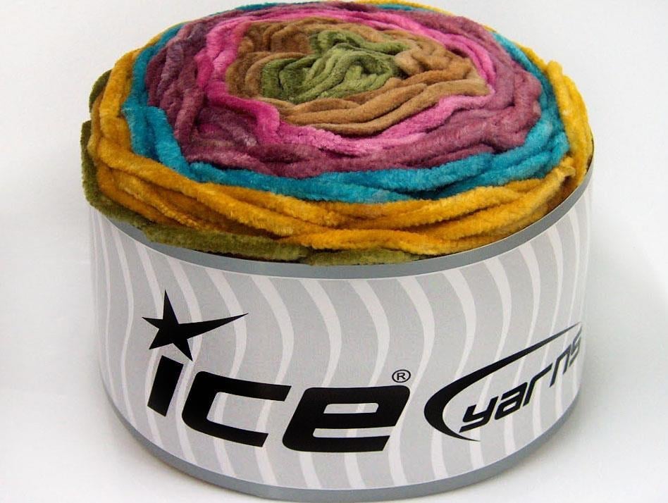 Cakes Chenille Brown, Pink, Purple, Turquoise, Gold, Khaki