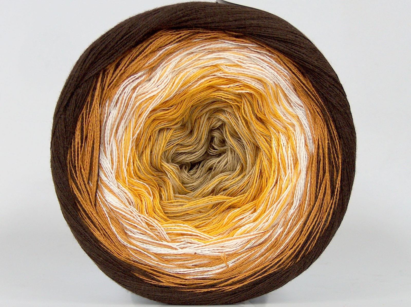 Cakes Cotton Fine White, Yellow, Brown Shades, Light Camel