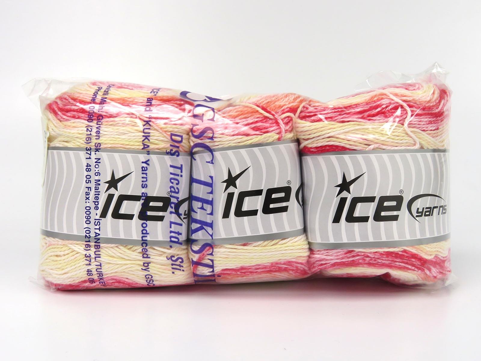 Cakes Cotton Royal White, Red, Orange, Light Pink, Light Yellow