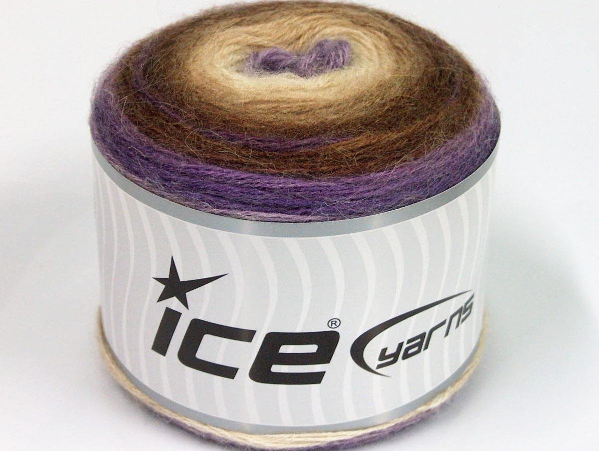 Cakes Mohair Brown, Lilac, Cream, Camel