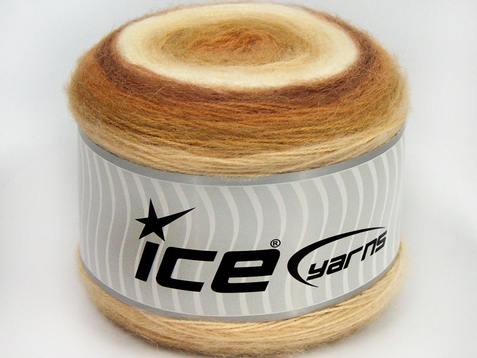 Cakes Mohair Brown Shades, Cream Shades