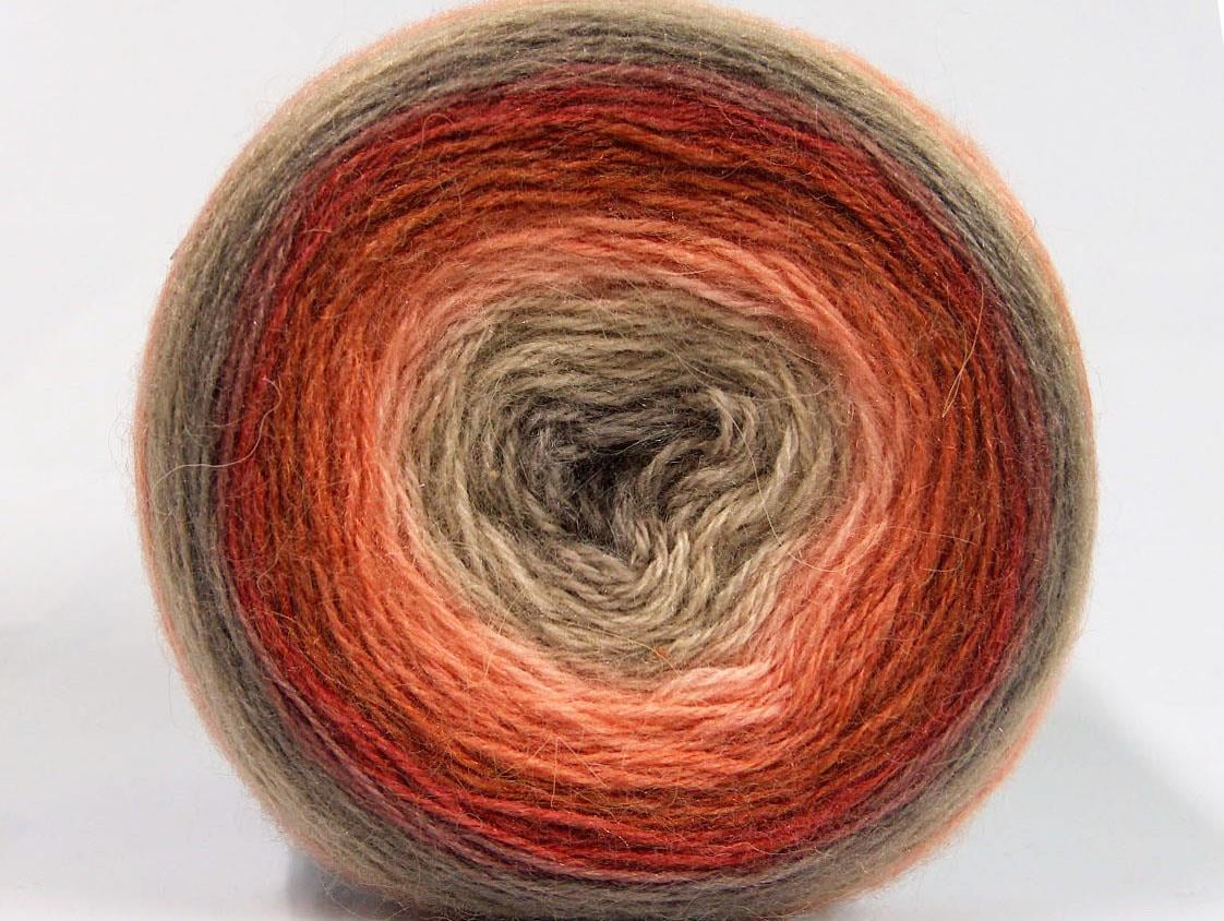 Cakes Mohair Camel, Copper, Salmon, Beige
