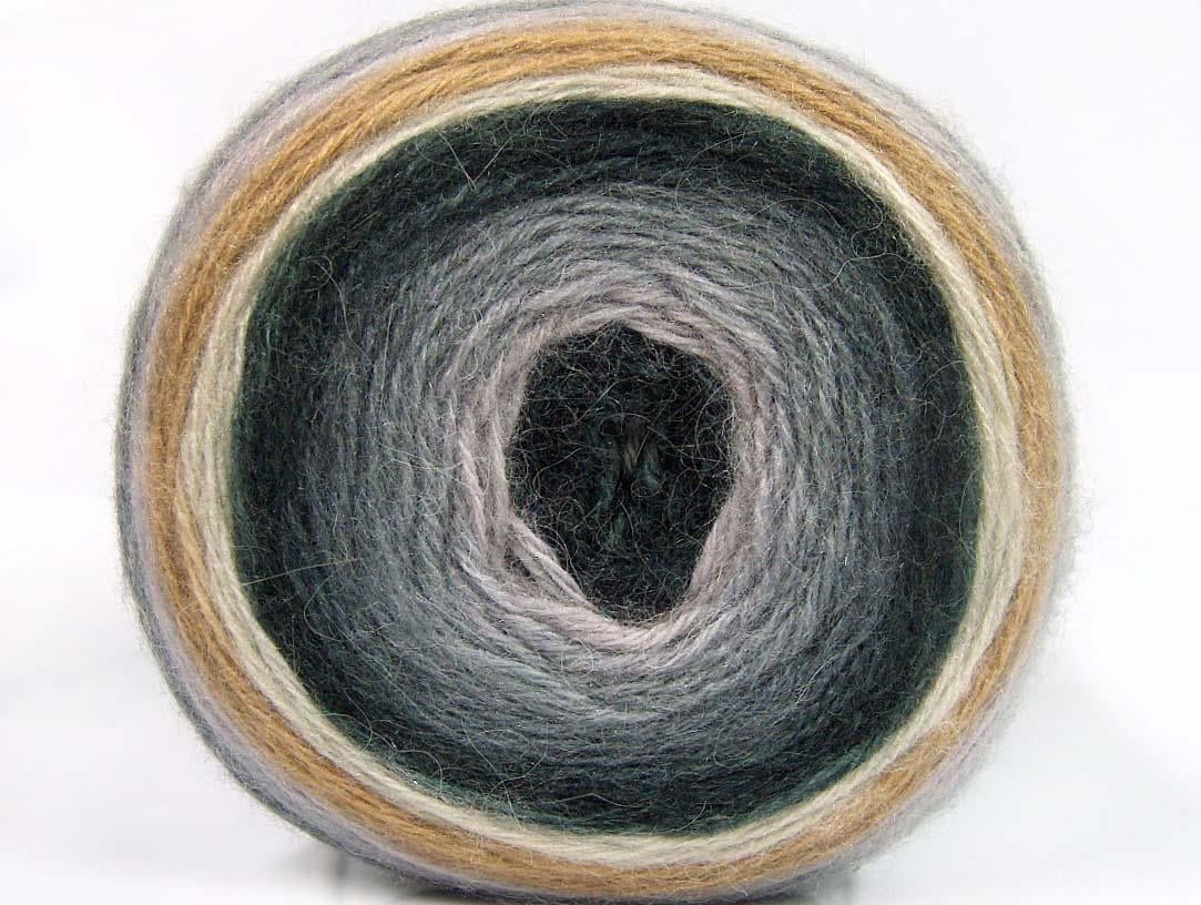 Cakes Mohair Cream, Light Brown, Grey Shades