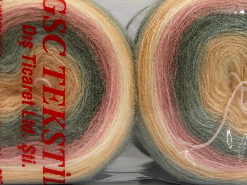 Cakes Mohair Cream, Pink Shades, Grey Shades