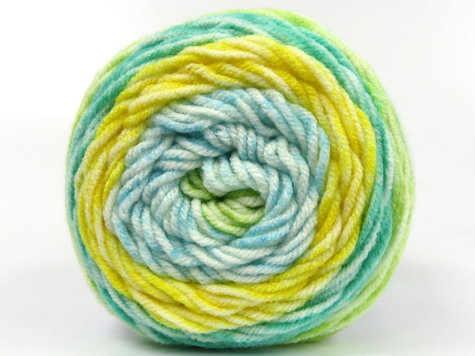 Cakes Splash Green, White, Turquoise, Yellow