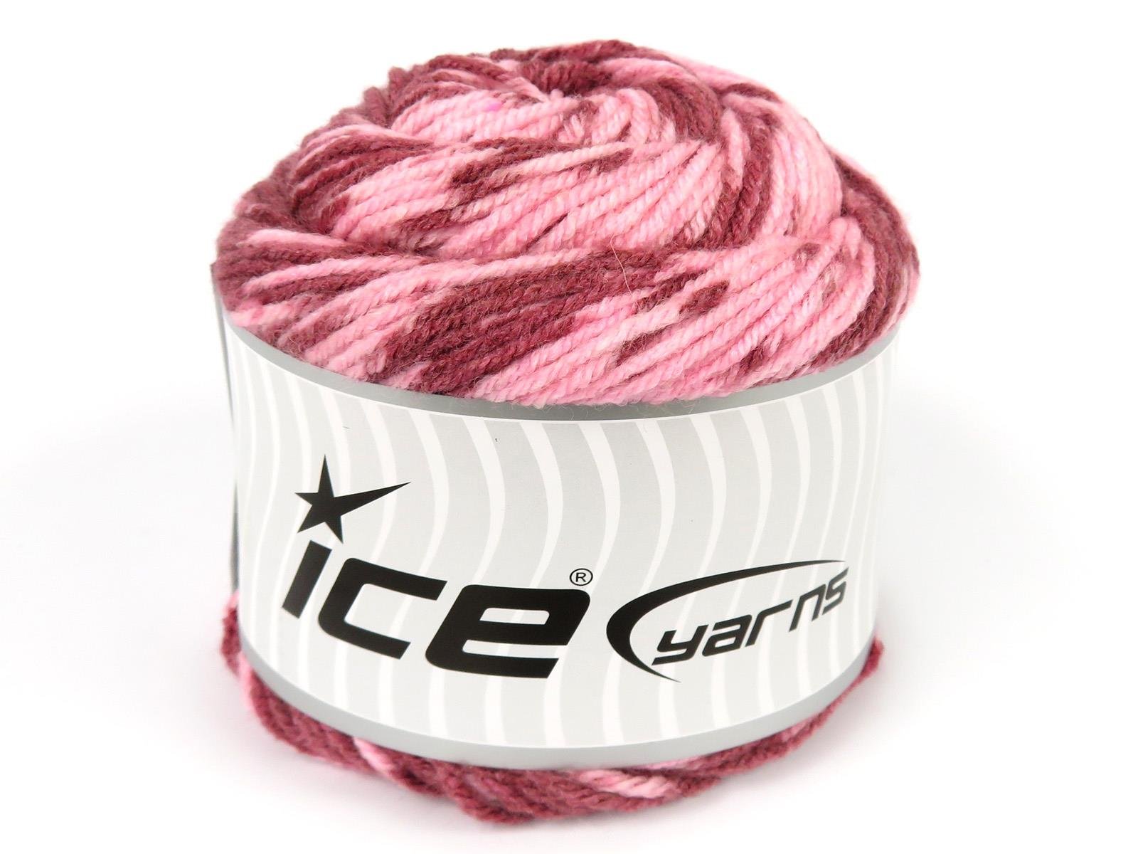 Cakes Wool Design Burgundy, Light Pink