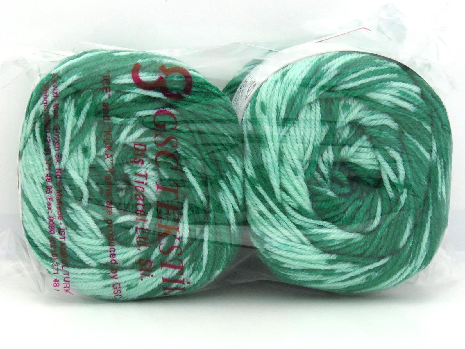 Cakes Wool Design Green Shades