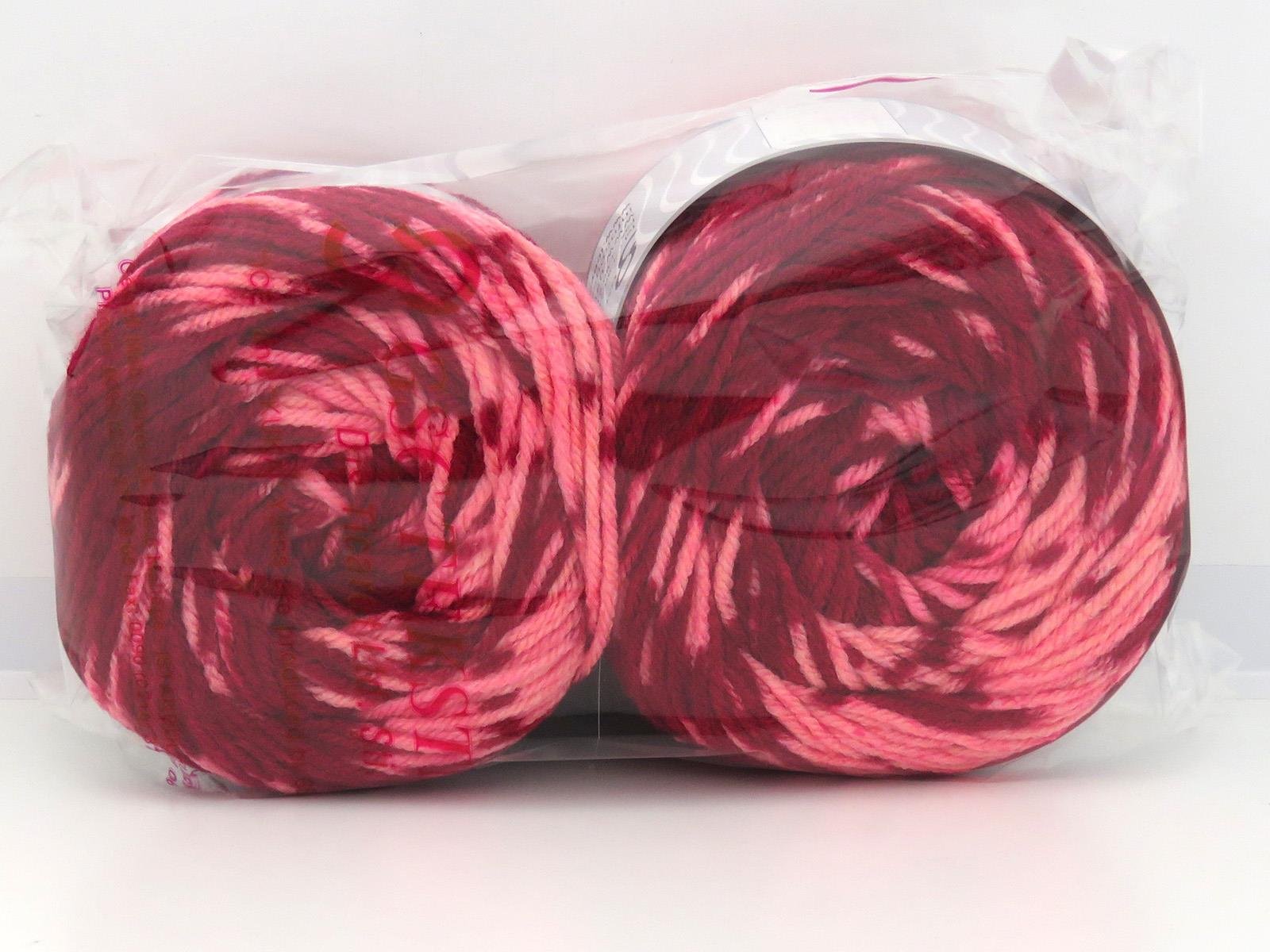 Cakes Wool Design Pink, Dark Red