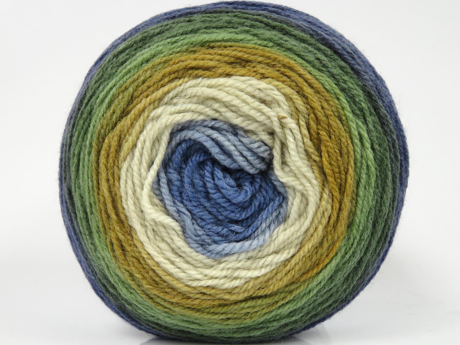 Cakes Wool DK Blue, Beige, Khaki Shades