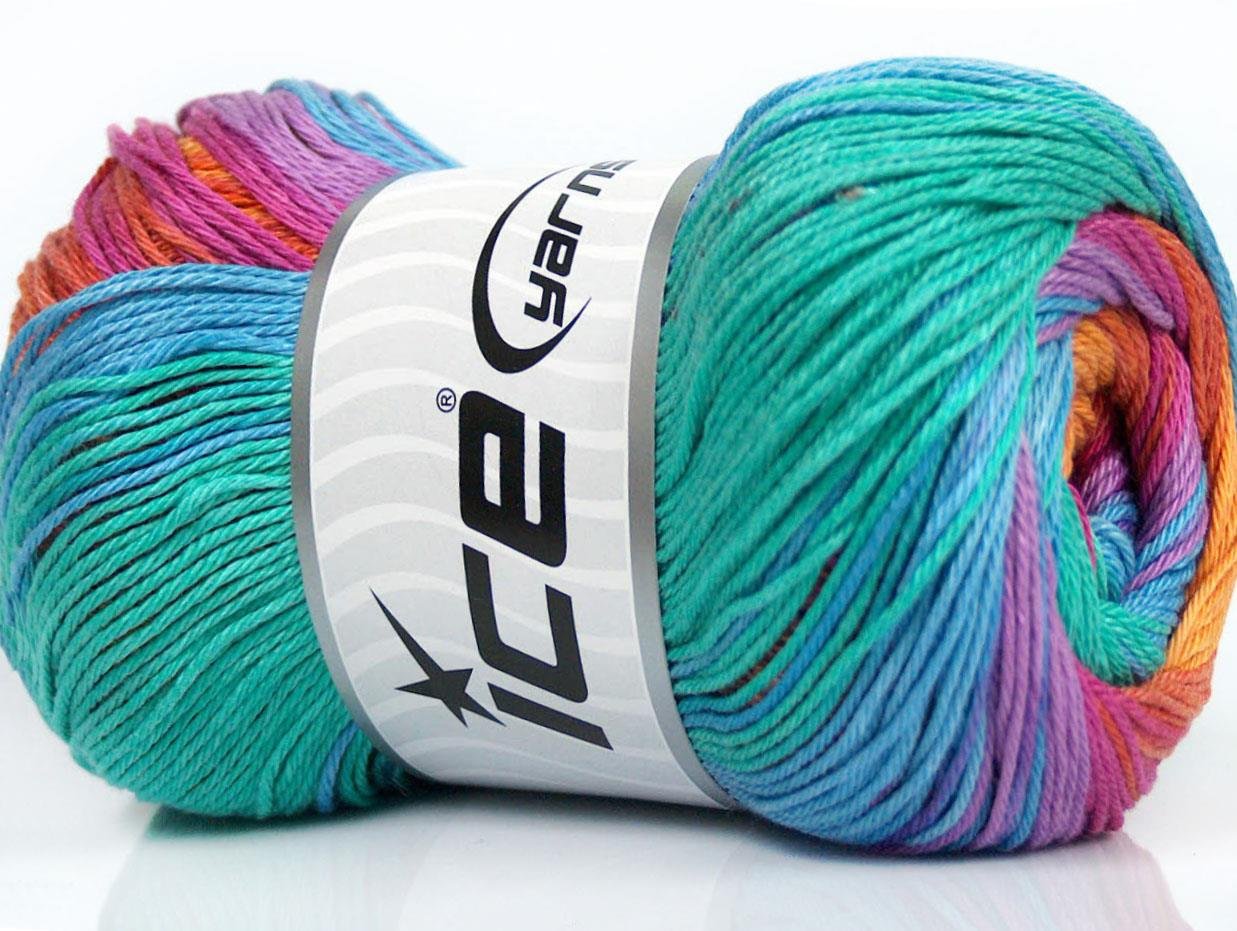 Camilla Cotton Magic Blue, Lilac, Orange, Fuchsia, Copper, Mint Green