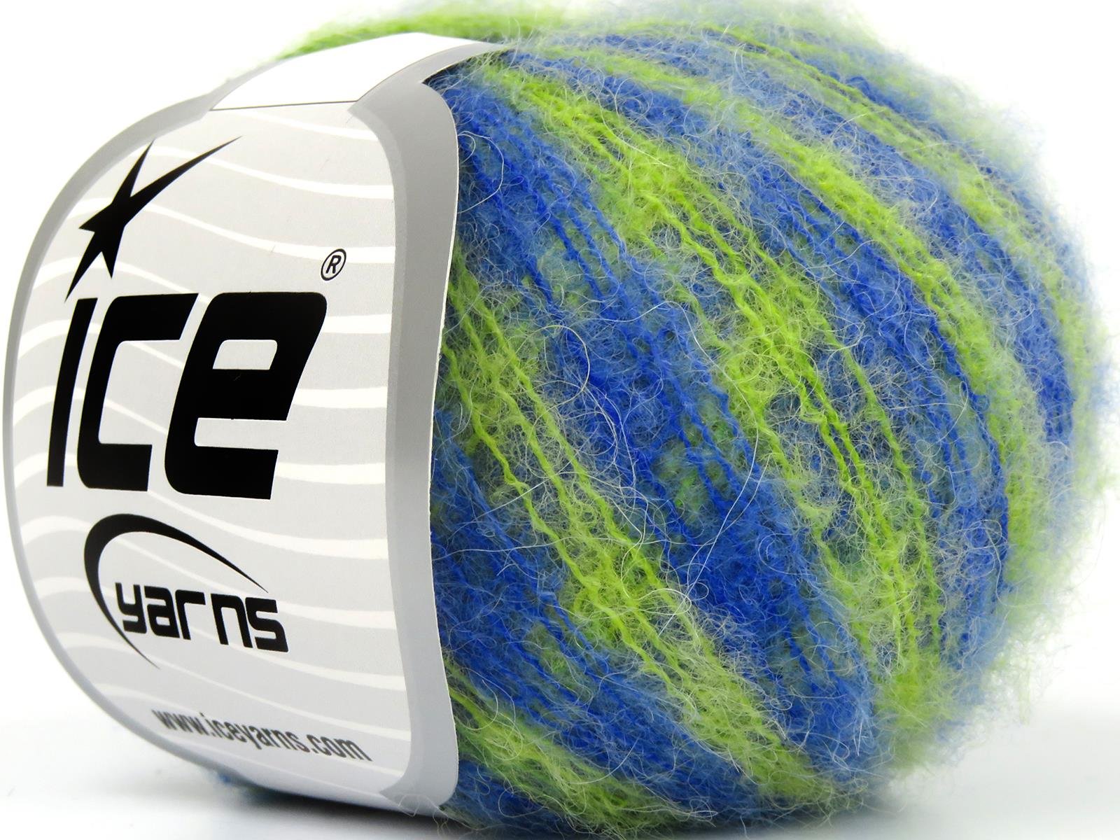 Caress Baby Alpaca Color Blue, Green Shades