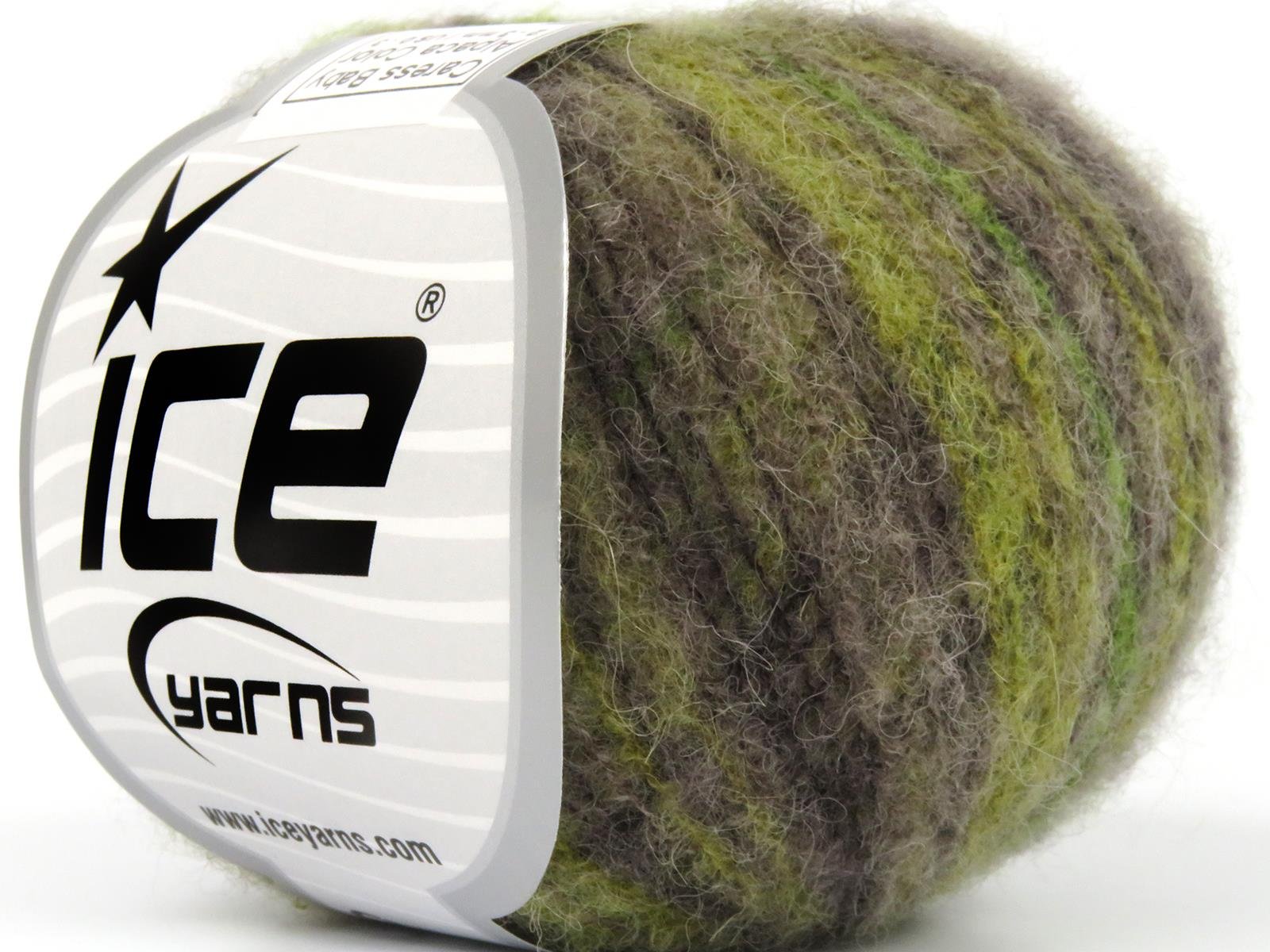 Caress Baby Alpaca Color Green Shades, Camel Shades