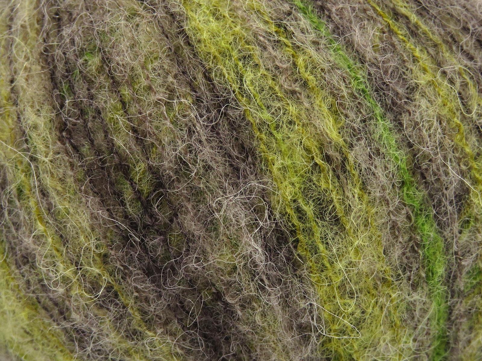 Caress Baby Alpaca Color Green Shades, Camel Shades