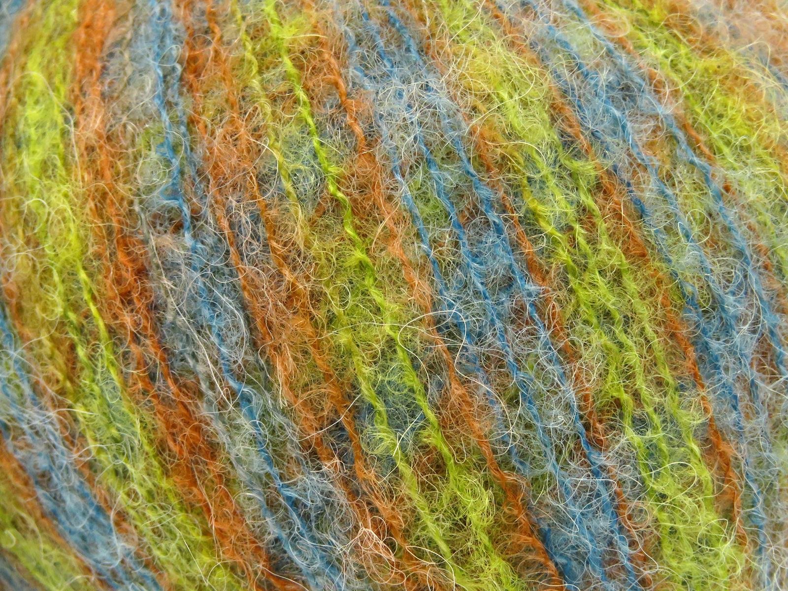 Caress Baby Alpaca Color Green, Turquoise, Grey, Gold