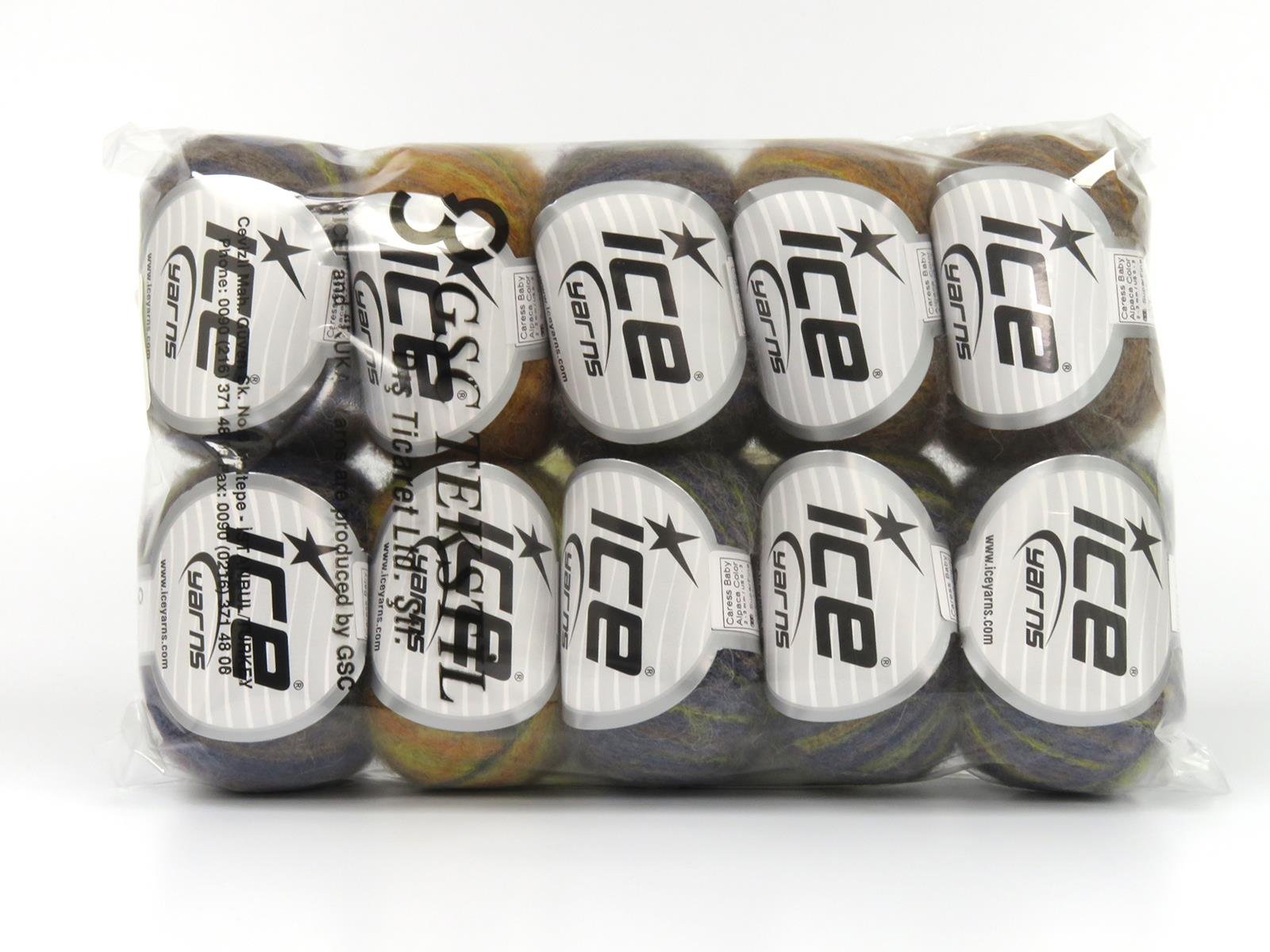 Caress Baby Alpaca Color Orange, Yellow, Navy, Camel