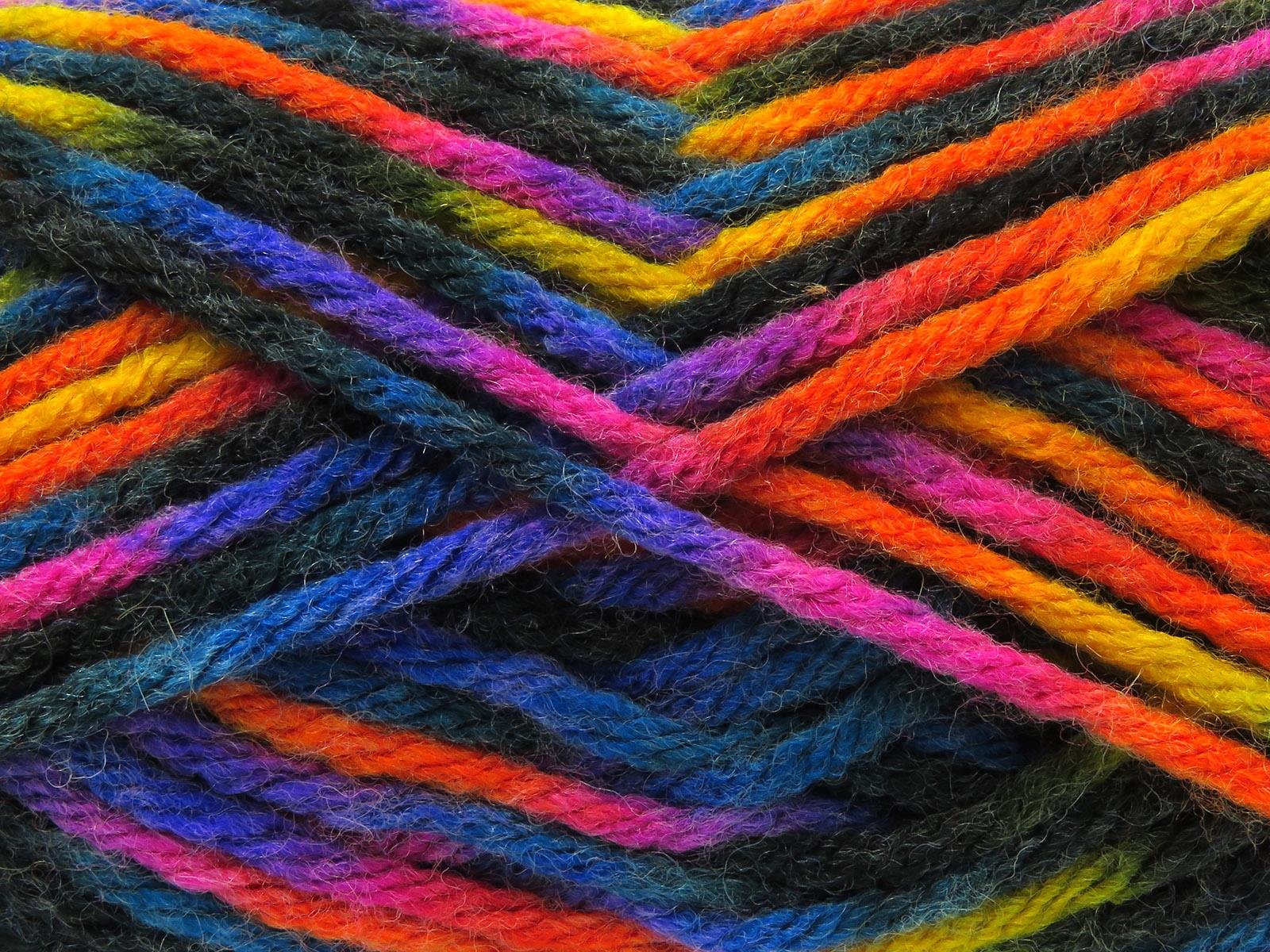 Carnival Pink, Blue, Purple, Orange, Yellow, Dark Green