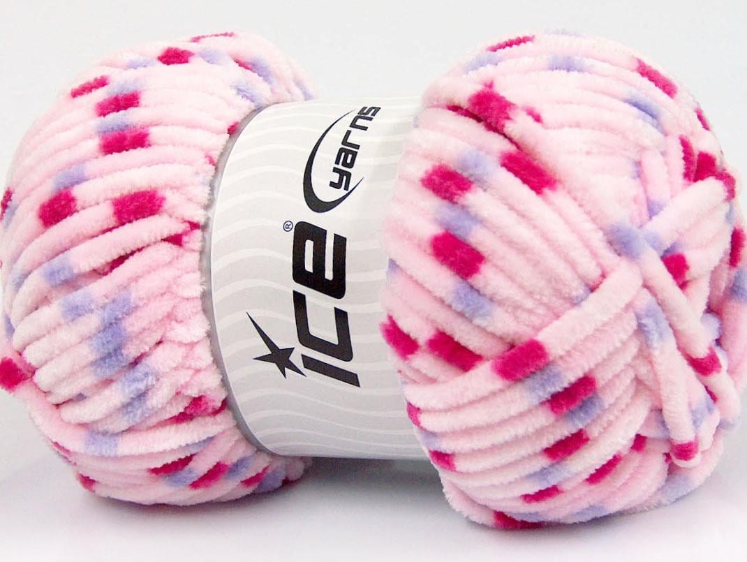 Chenille Baby Colors Pink, Lilac, Fuchsia