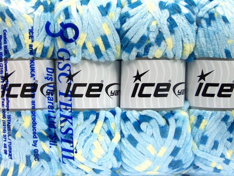 Chenille Baby Colors Yellow, Blue Shades
