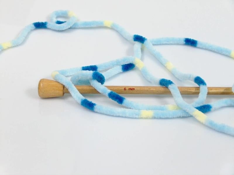 Chenille Baby Colors Yellow, Blue Shades