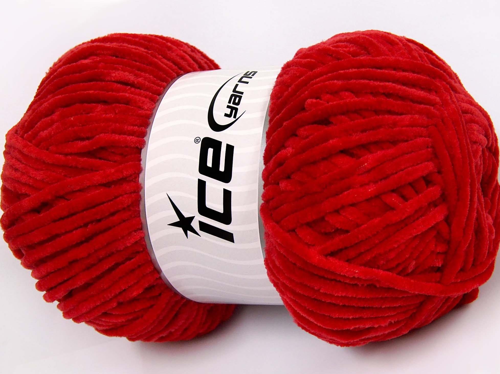 Chenille Baby Light Dark Red