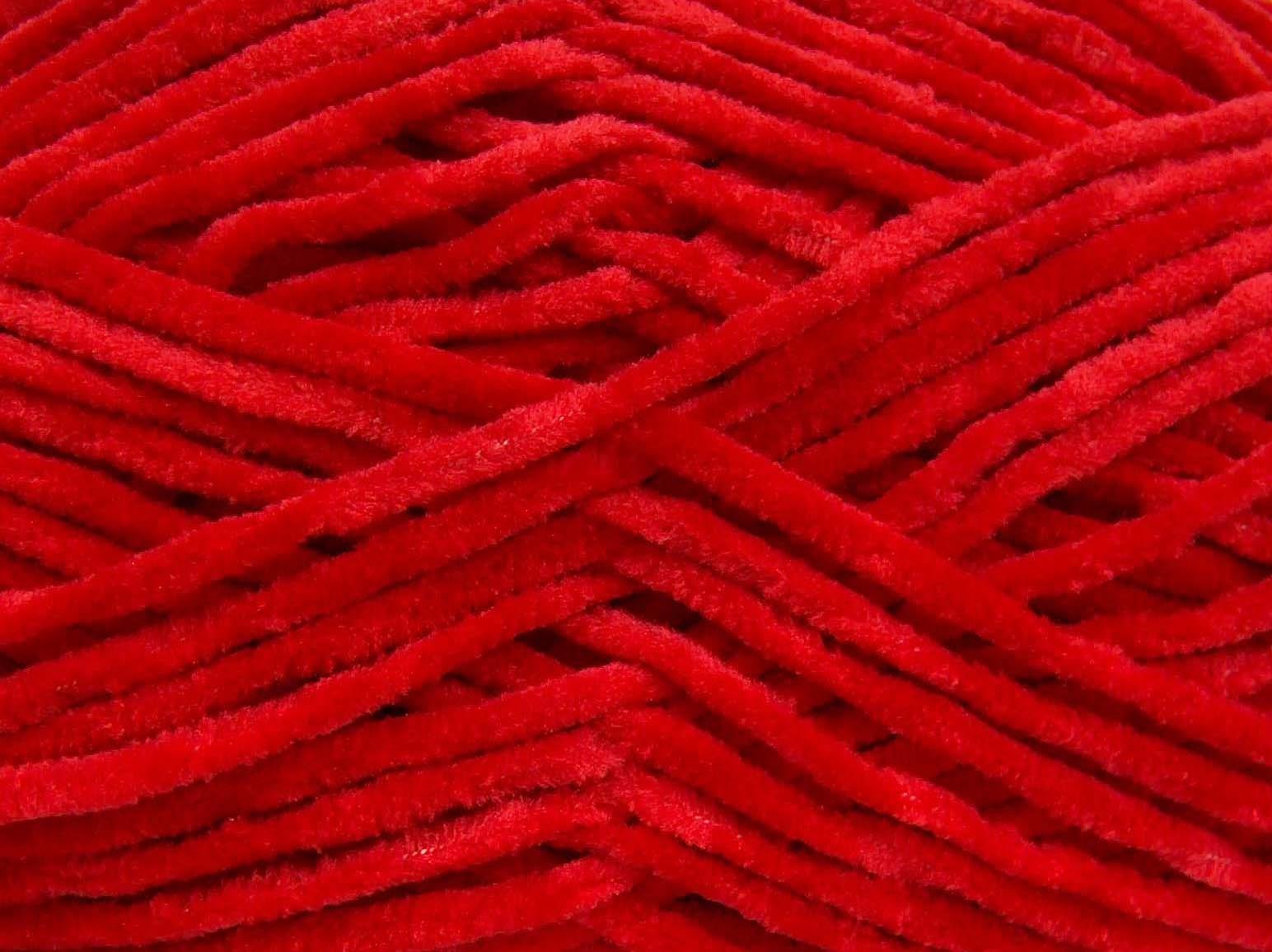 Chenille Baby Light Dark Red