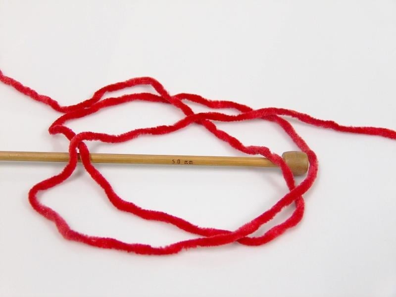 Chenille Baby Light Dark Red