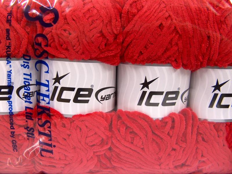 Chenille Baby Light Dark Red