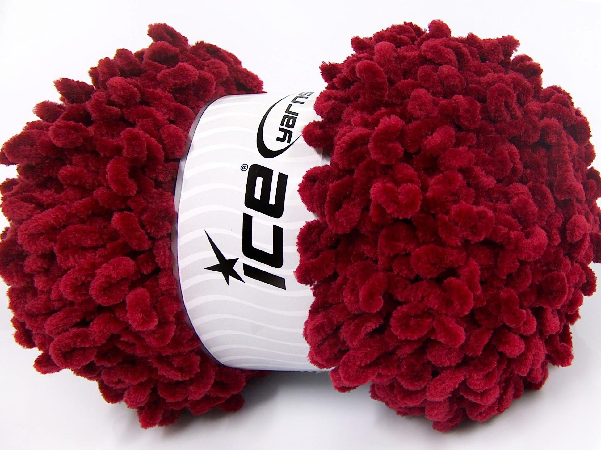 Chenille Boucleron Burgundy