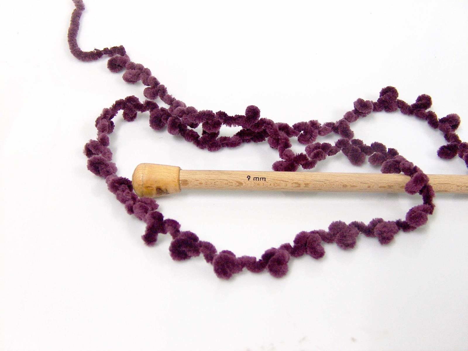 Chenille Boucleron Maroon