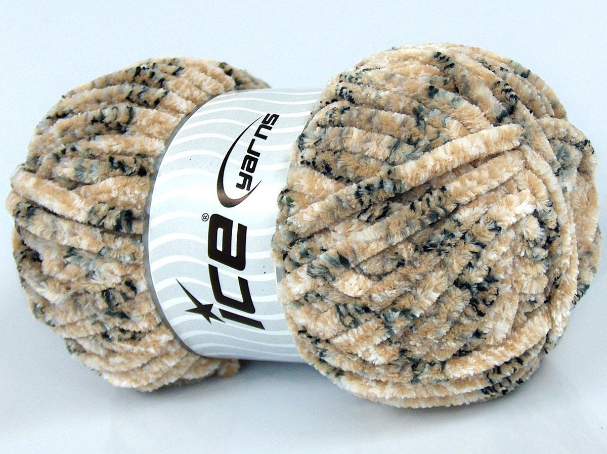 Chenille Tweed Black, White, Cream, Grey Shades